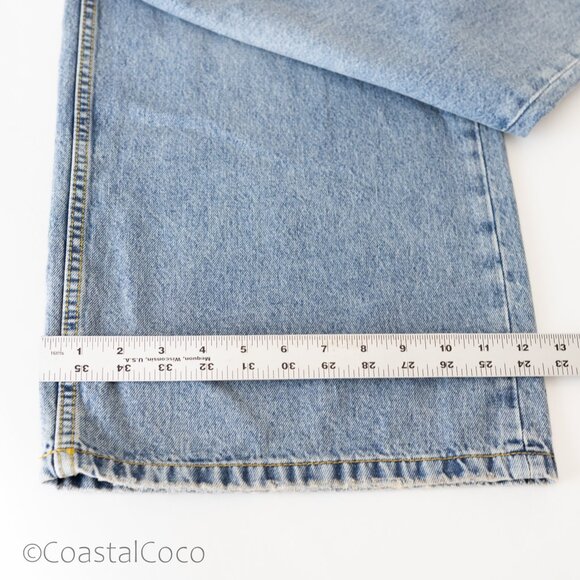 Forever 21 Women's Low Rise Baggy 30x31 Wide Leg Jeans Denim Y2K 90s Streetwear - Picture 10 of 10